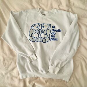 Stephanie Soo Merch | White Crewneck | Size Large
